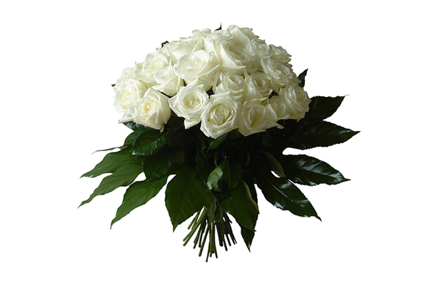 Bouquet de roses blanches © Lebouquetdefleurs.com