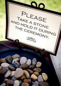 Rituel des pierres de bénédiction pour cérémonie laïque