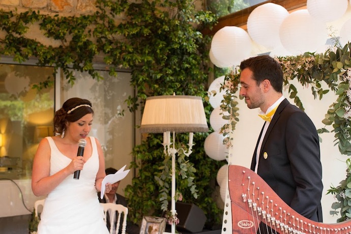 Voeux de la mariée cérémonie laïque (Diane & Jean-Seb)