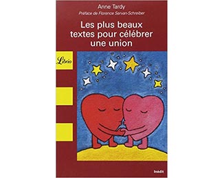 Livre "Les plus beaux textes pour célébrer une union" (Anne Tardy)