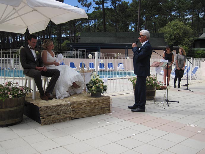 Discours pendant la cérémonie laïque de Julie et Julien