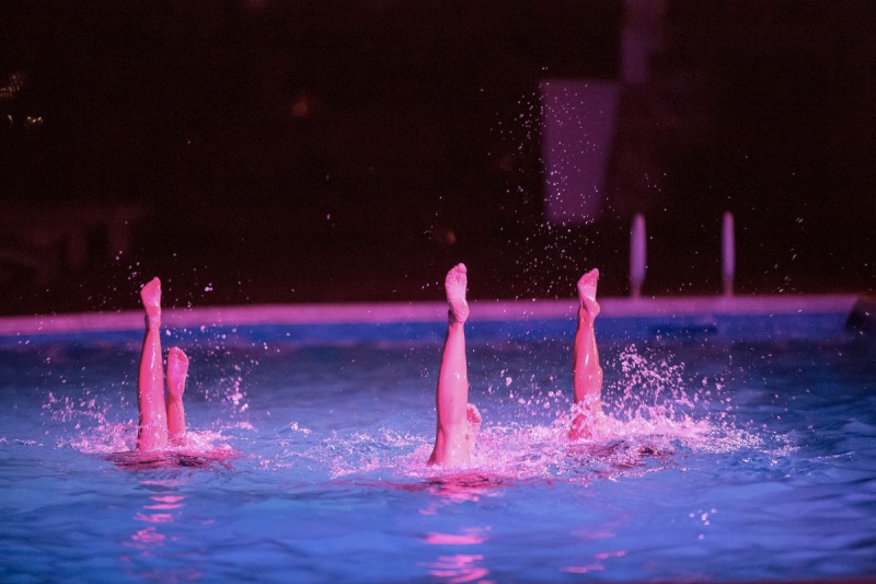 Spectacle de natation synchronisée pendant notre mariage (Nolwenn et Henri) - THE cérémonie