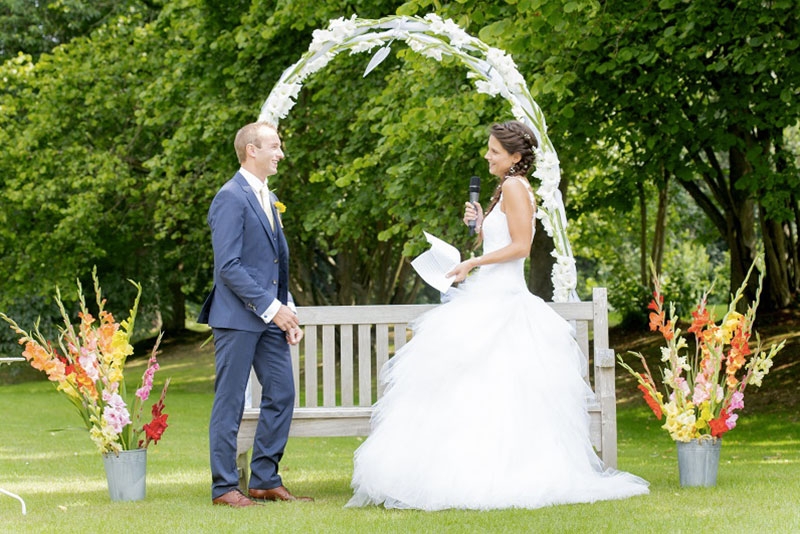 Echange de voeux de la mariée - Cérémonie laïque