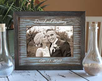 Kit de cérémonie de sable pour mariage comprenant un cadre photo en  acrylique transparent, 2 autocollants d'angle de fixation de sable et 2  supports